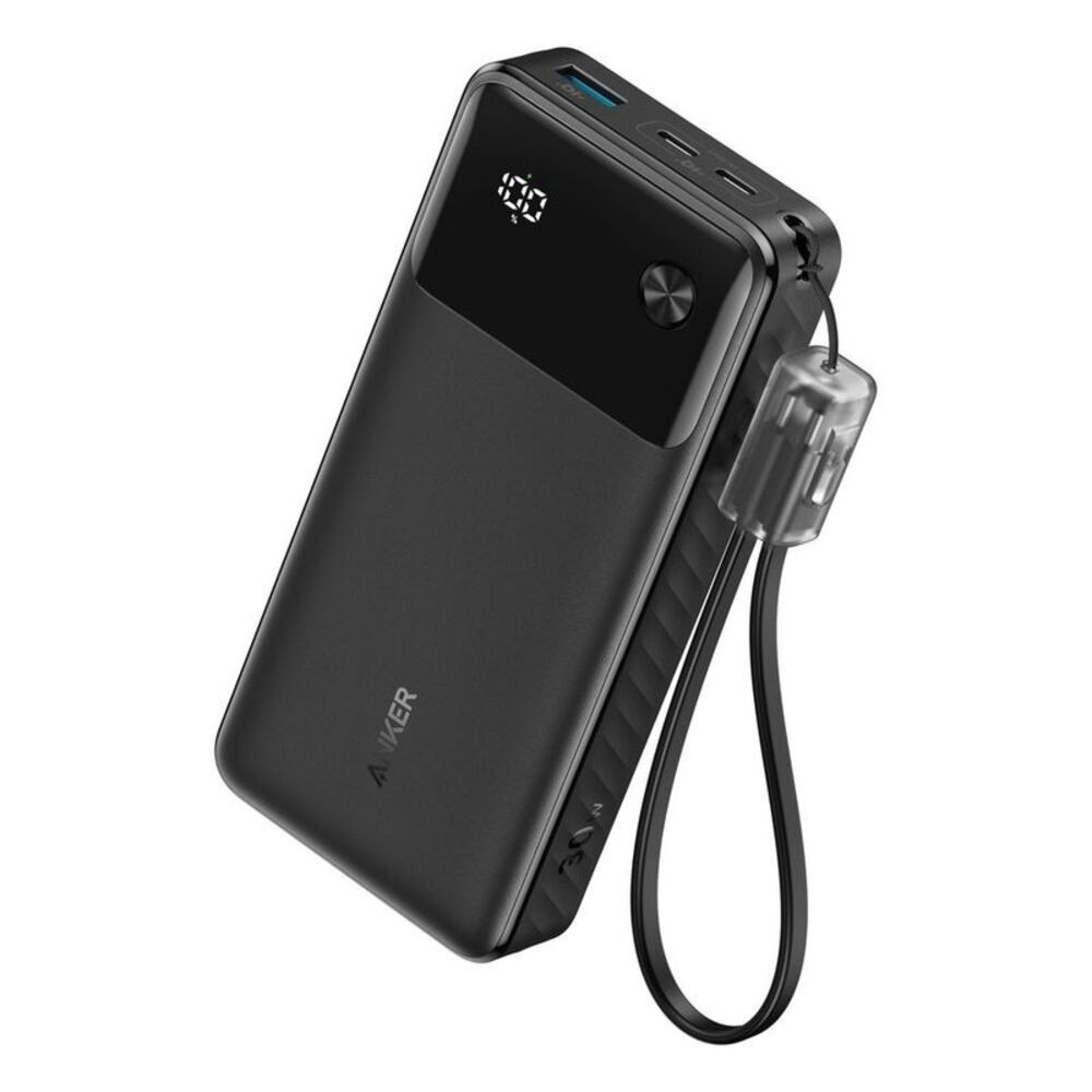 Anker -  20000mAh 30W Power Bank - Black Black